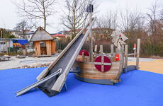 Station: Segel am Wikingerschiff