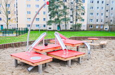 Sandrinnen und Sandtische