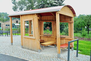 Waggon als Unterstand